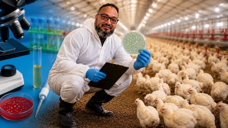 poultry farming Bacterial diseases hindering satisfying prod
