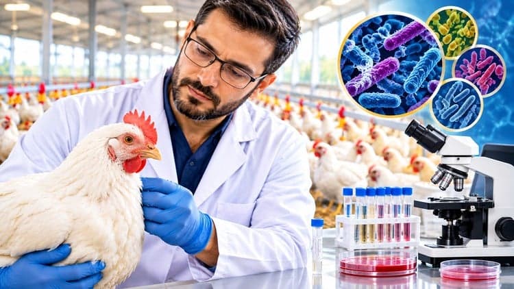 poultry farming Bacterial diseases hindering satisfying prod