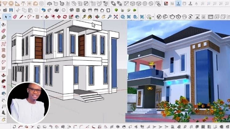 Learn 5Bedroom Duplex SketchUp Pro - Free Udemy Course 100% Off
