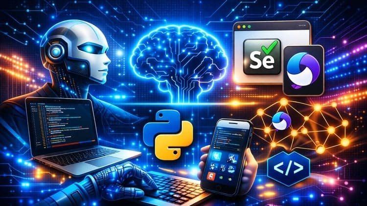 Appium & Selenium using Python  from scratch with projects