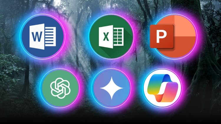 Learn Microsoft Office with ChatGPT Gemini and Copilot