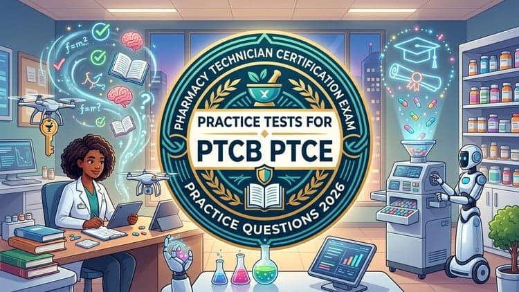 Practice Tests 2026 For  PTCB, PTCE Exam