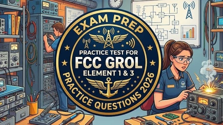 FCC GROL Element 1 & 3 Practice Exams 2026 Prep