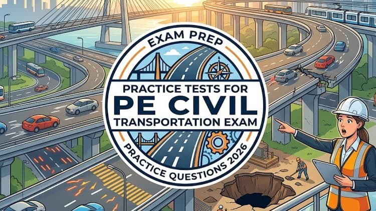 The PE Civil Transportation Exam 2026:Practice Tests