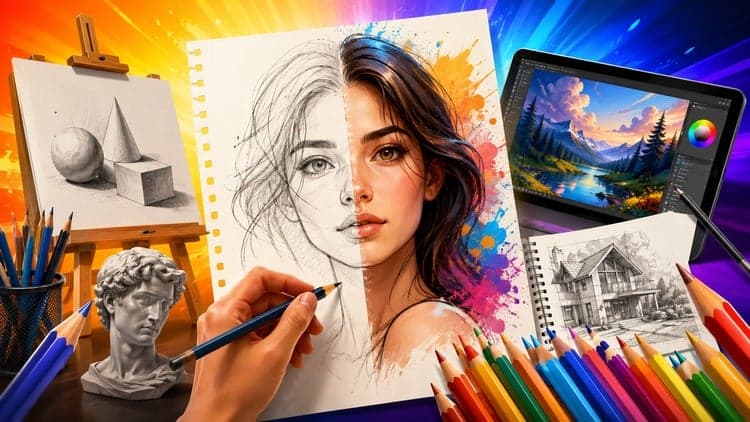The Complete Drawing & Sketching Masterclass