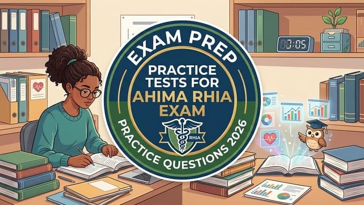 AHIMA  RHIA :6 full length Practice Tests Updated for 2026