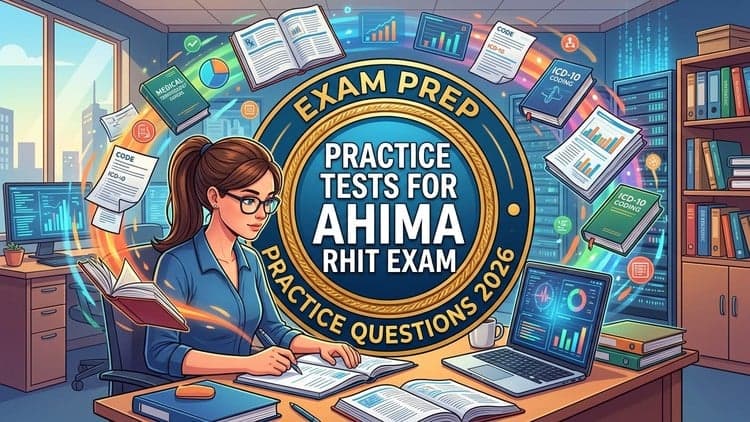 AHIMA  RHIT Exam 2026:6 Full Length Practice Tests