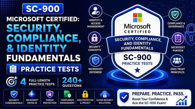 Microsoft SC-900 Security, Compliance Practice Tests