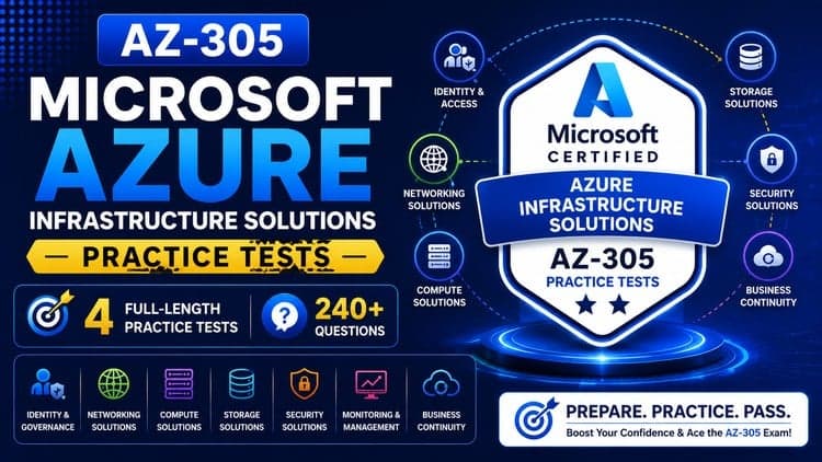 AZ-305 Azure Infrastructure Solutions Practice Tests Course
