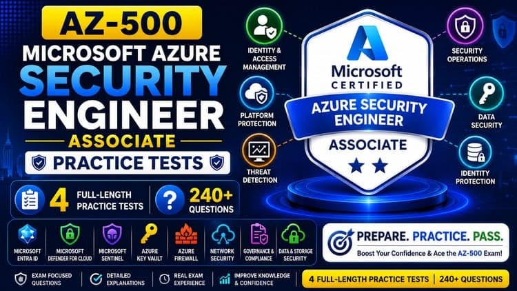 AZ-500 Azure Security Engineer Associate Practice Tests Exam