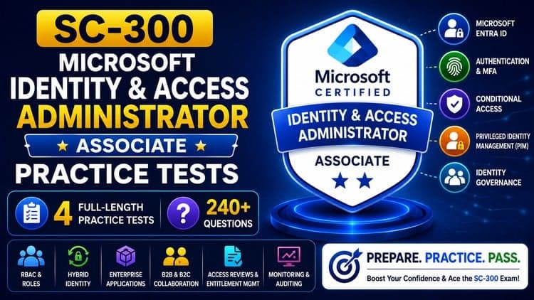 SC-300 Identity & Access Administrator Practice Test Course