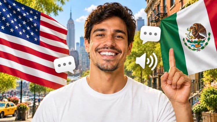 Inglés con diálogos reales para hispanohablantes de México