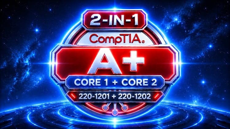 CompTIA A+ Core 1 & 2 (220-1201 + 220-1202): 1500 Questions