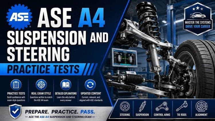 ASE A4 Suspension and Steering Practice Tests