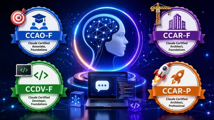 Claude Certifications (CCAO-F,CCDV-F, CCAR-F,CCAR-P) Exams