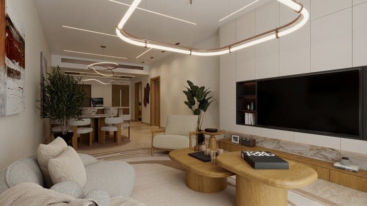Apartment Interior Design: Revit to 3ds Max Visualization.