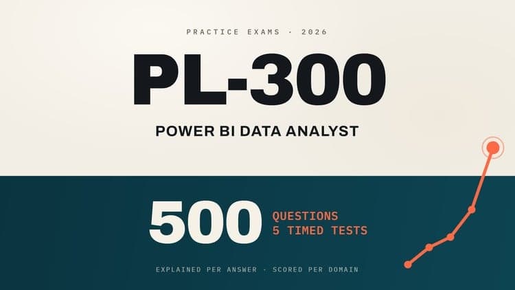 PL-300 Power BI Data Analyst Practice Tests - 500 Questions