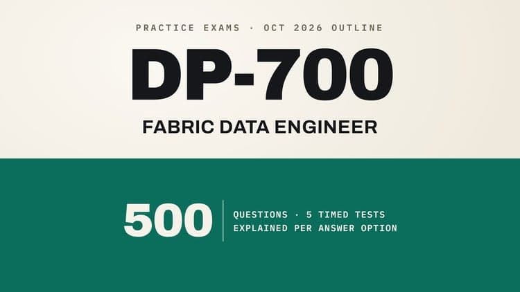DP-700 Fabric Data Engineer Practice Tests: 500 Questions