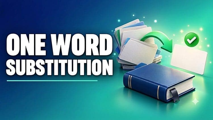 One Word Substitution: 6 Practice Tests (600 MCQs)
