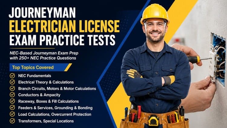 Journeyman Electrician License Exam Practice Tests