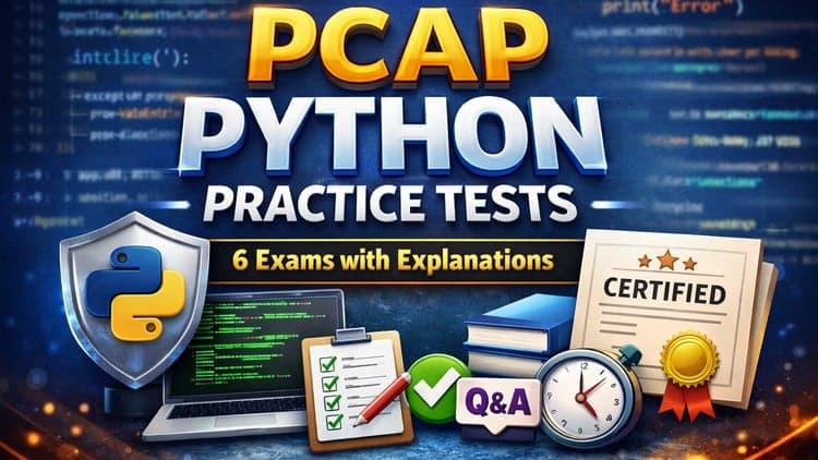 PCAP Python Practice Tests: 6 Exams with Explanations