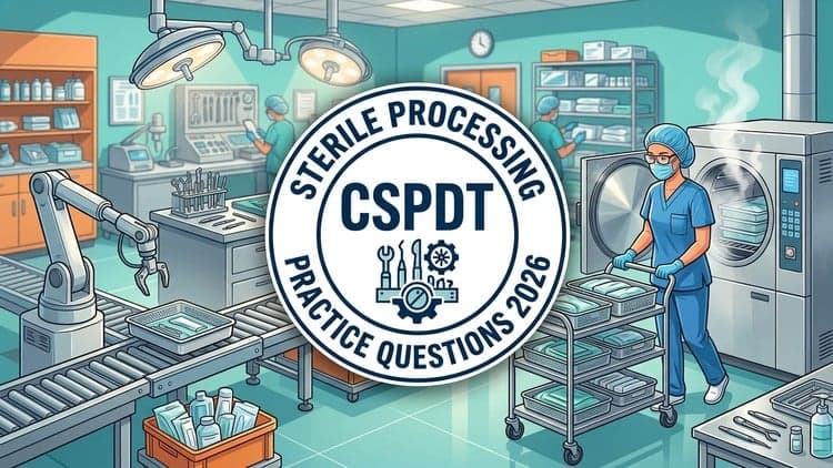 CSPDT Exam Prep: 2026 Sterile Processing Practice Tests
