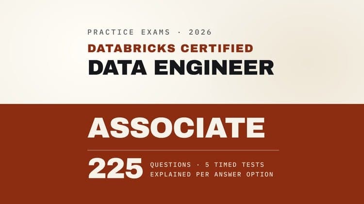 Databricks Data Engineer Associate: 5 Practice Tests